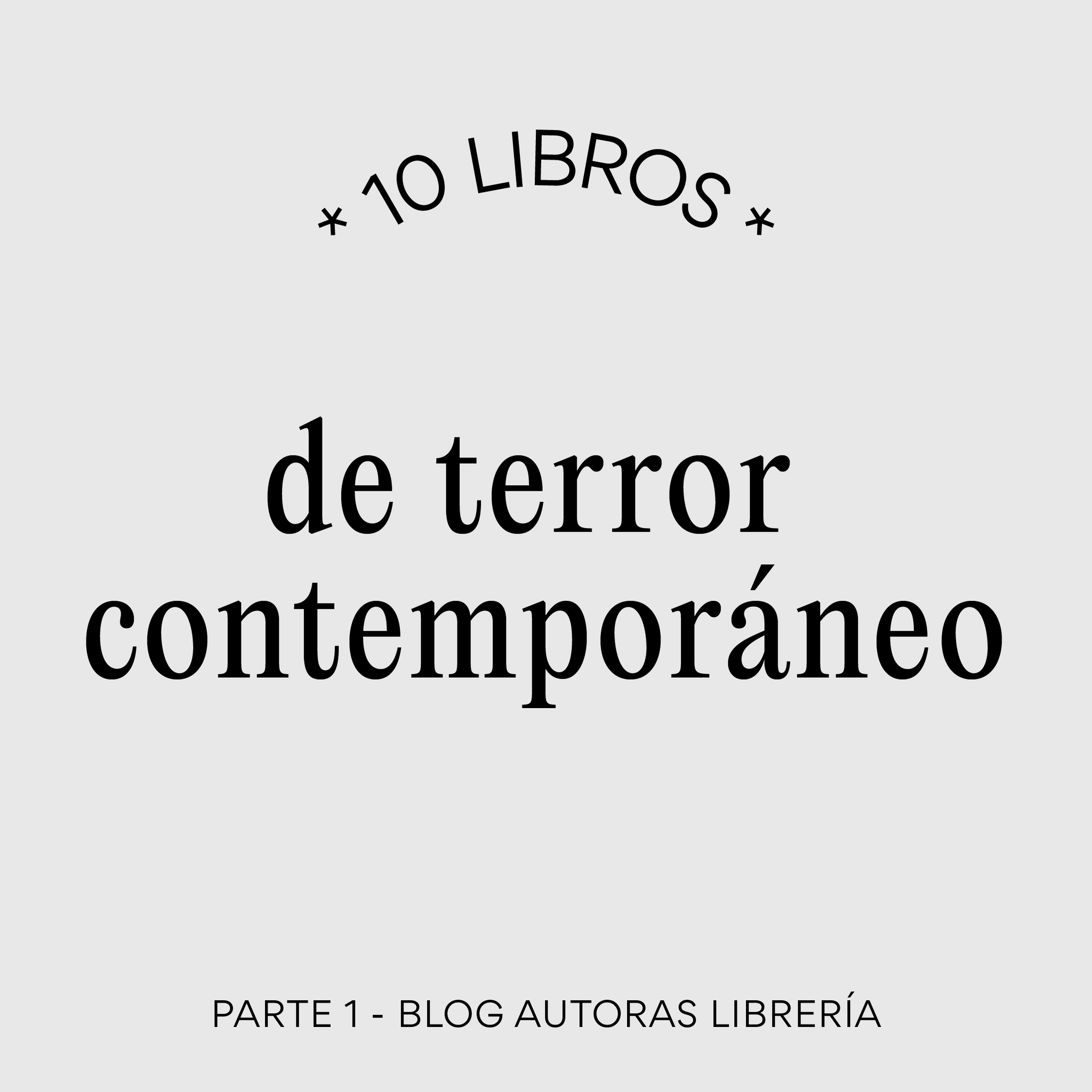 10 libros de terror contemporáneo - Parte 1