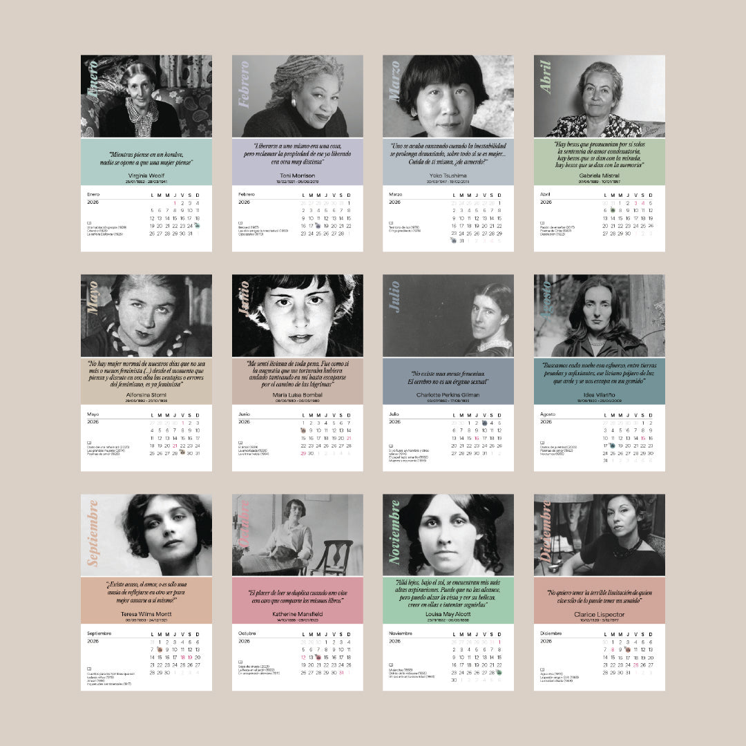 Calendario Literario 2026 - PREVENTA