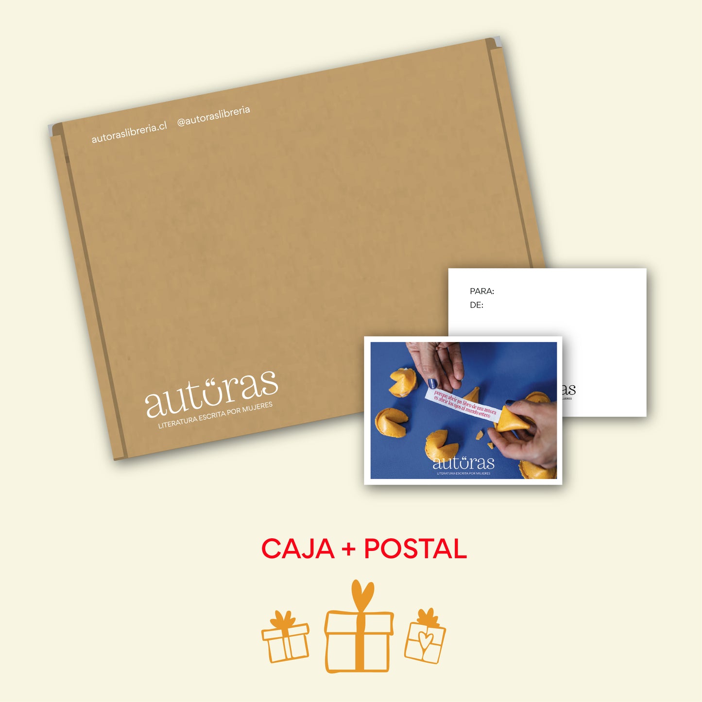 Caja + postal navideña