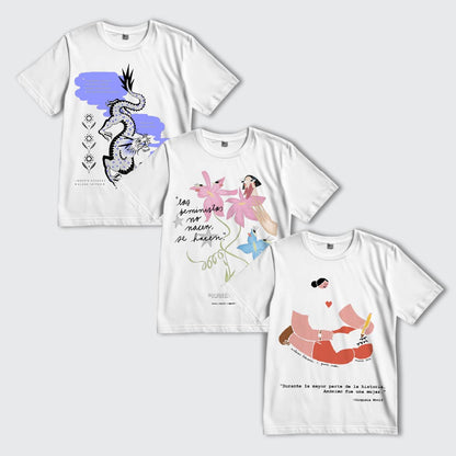 Colección poleras 8M - Mariana Enríquez x Aluna Tattoo