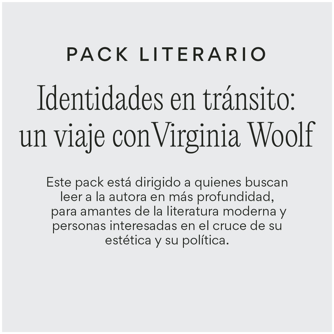 Identidades en tránsito: un viaje con Virginia Woolf