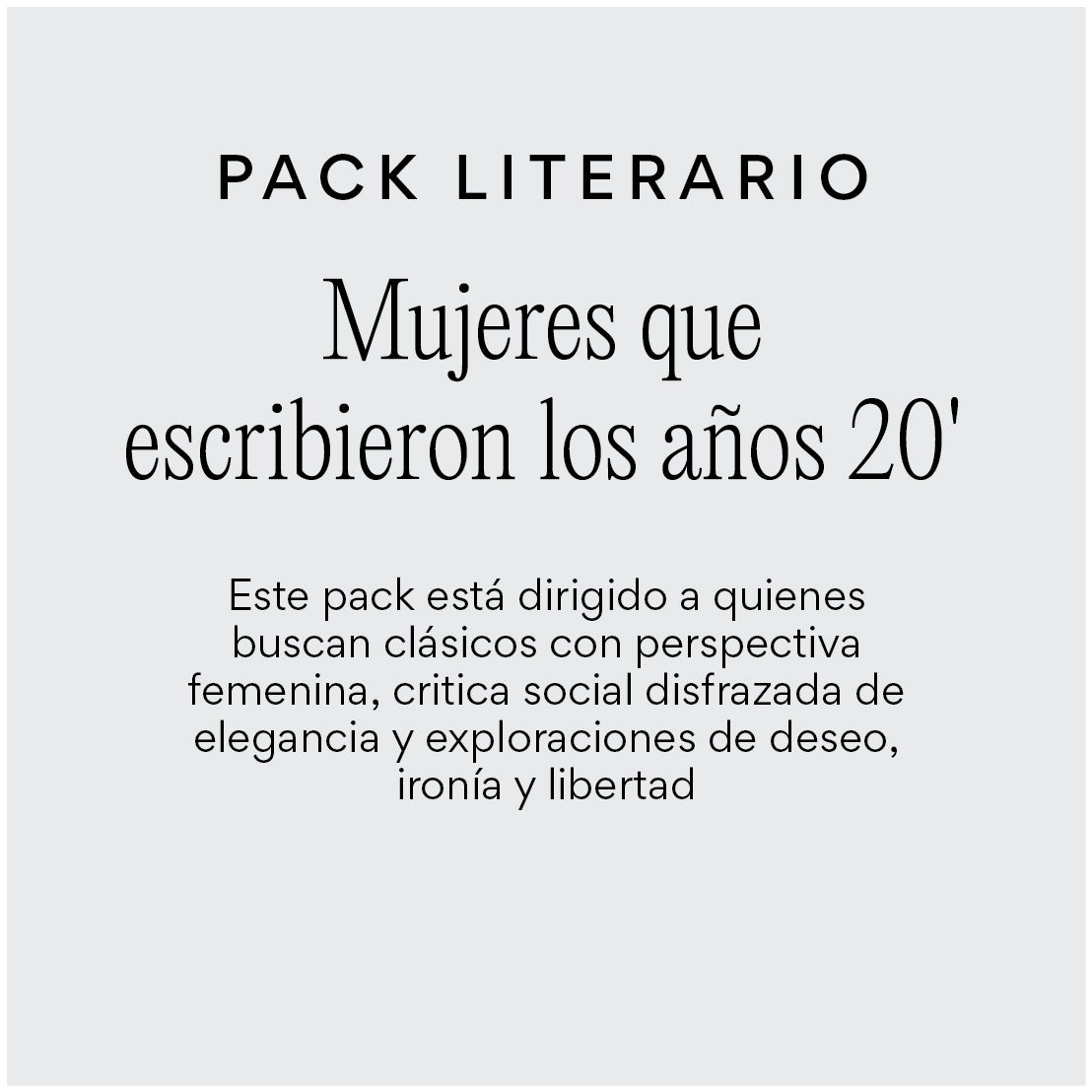 Mujeres que escribieron los años 20'