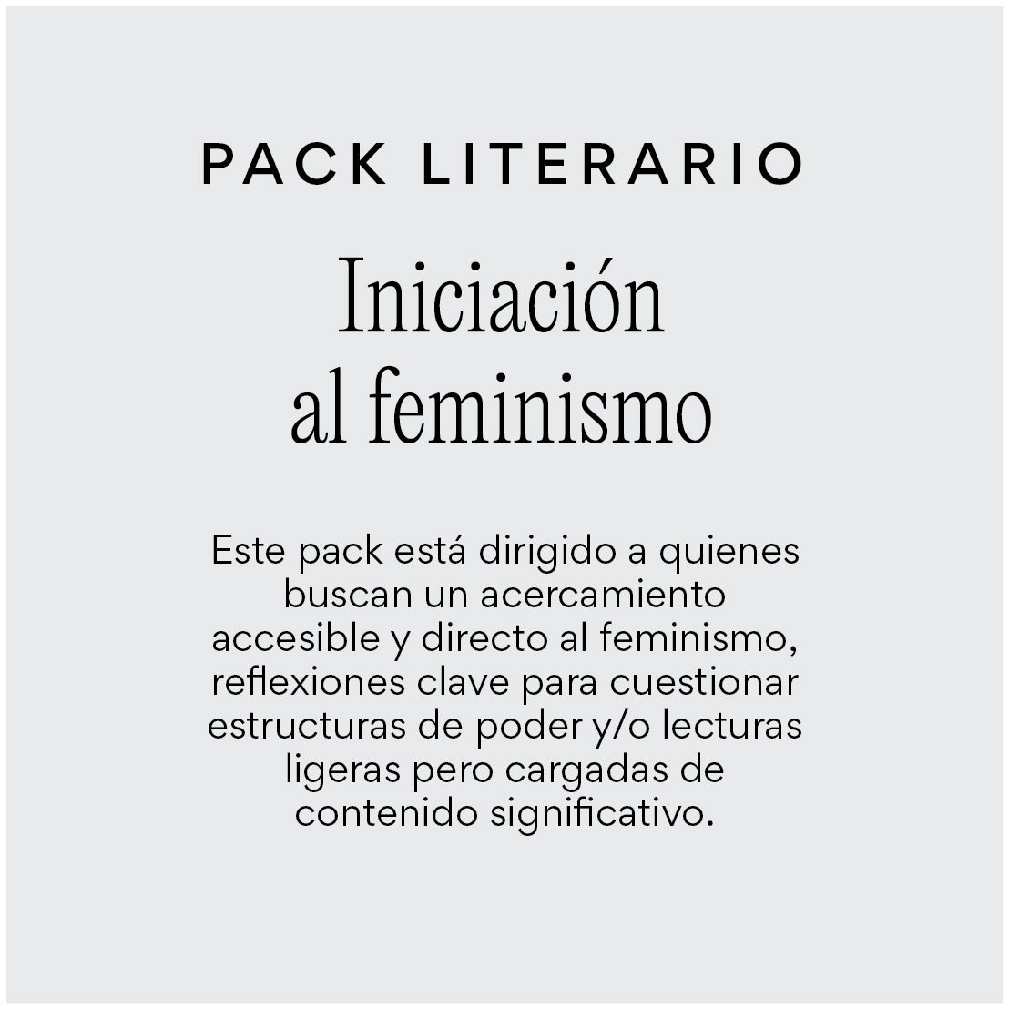 Iniciación al feminismo