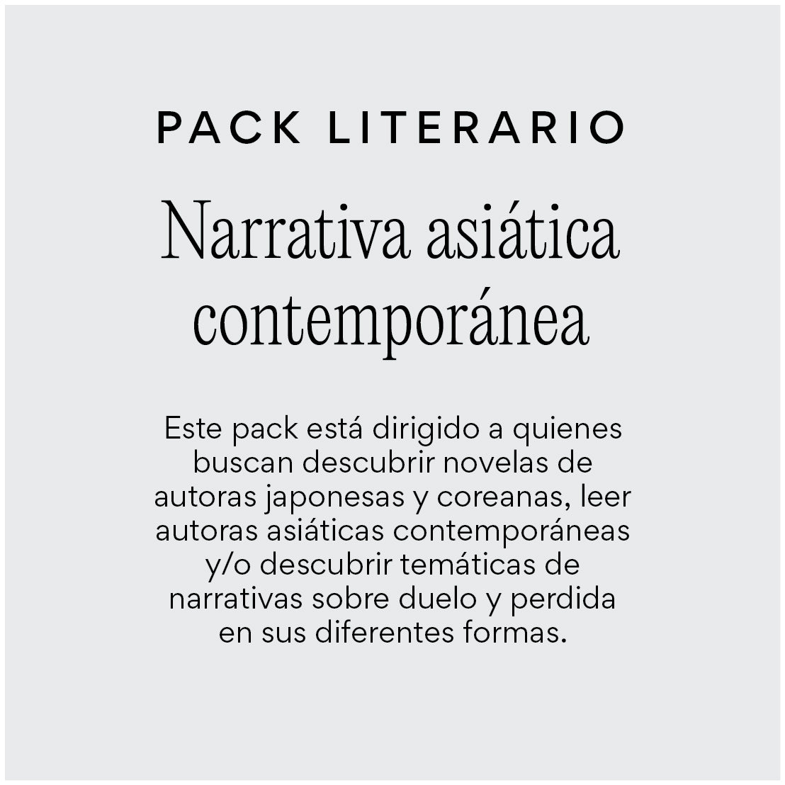 Narrativa asiática contemporánea