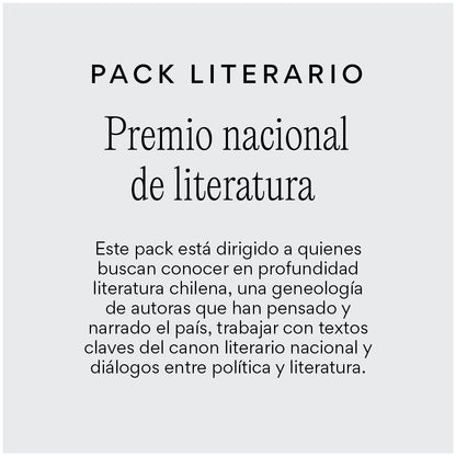 Premio nacional de literatura