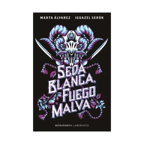 Seda blanca, fuego malva